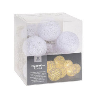 Cordon léger avec des boules de raffina, 150 cm