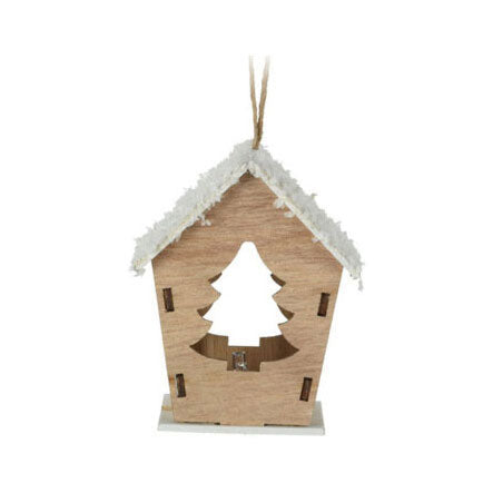 Wooden Christmas Hanging House with LED