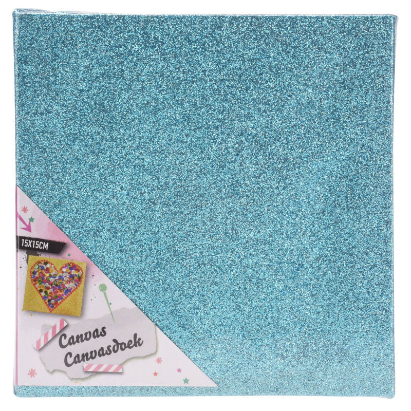 Canvas Glitter 15x15cm, Set of 12
