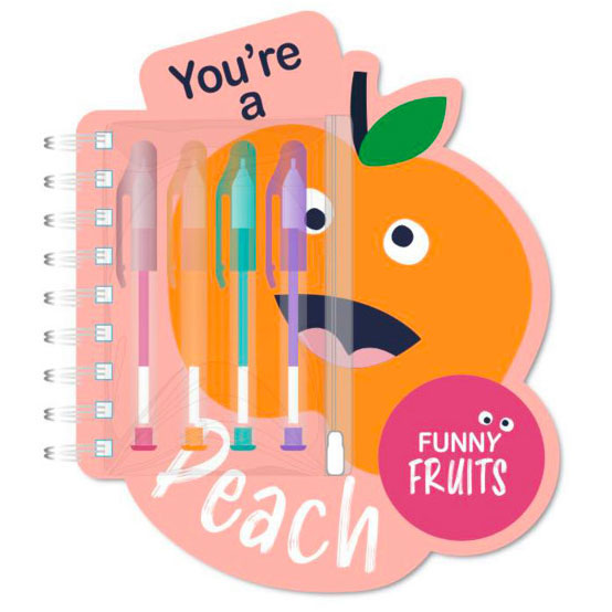 Cuaderno con 4 bolígrafos