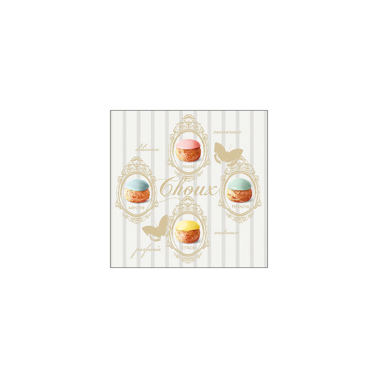 Ambiente servetten cream puffs 33x33cm
