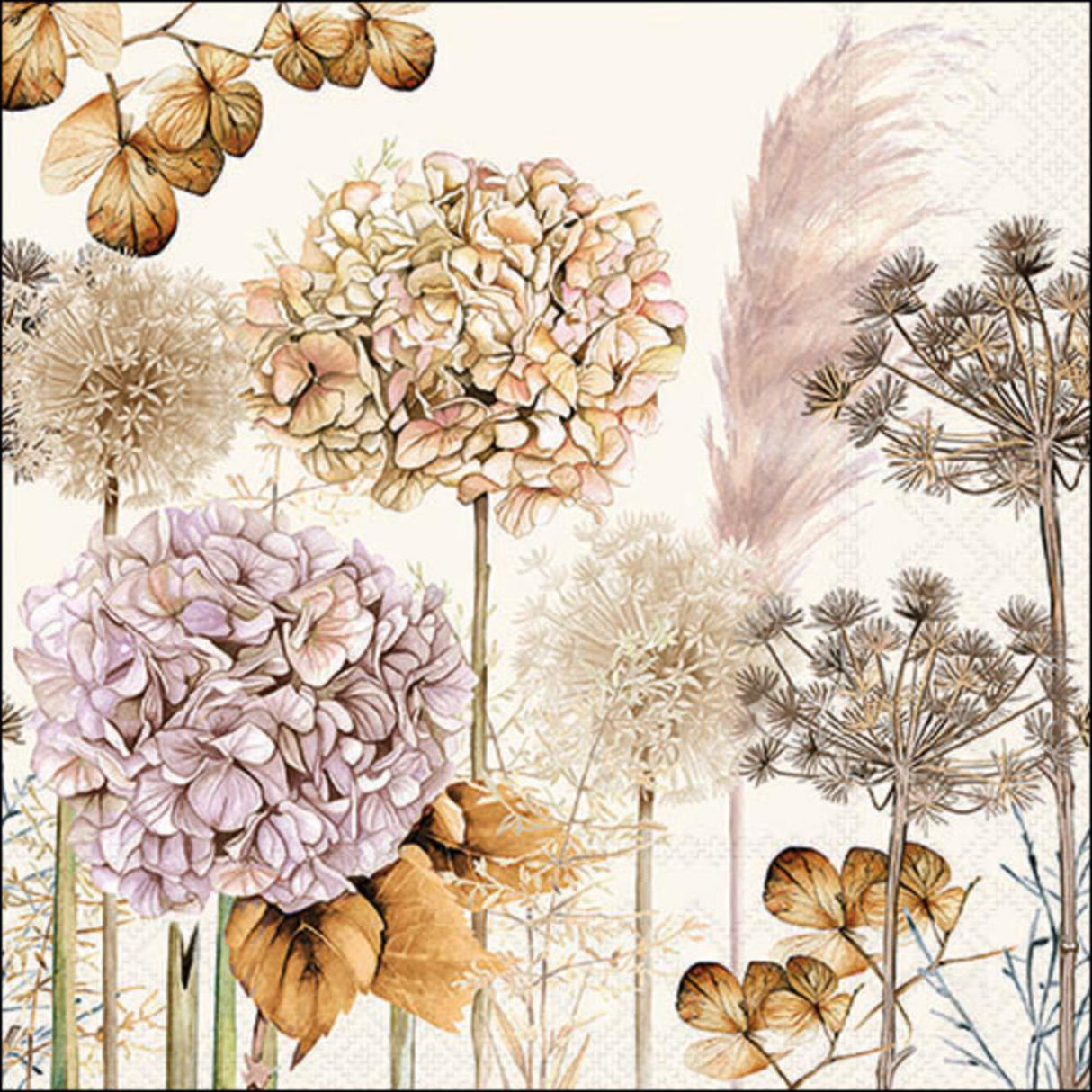 Ambiente servetten 33cm dried flowers