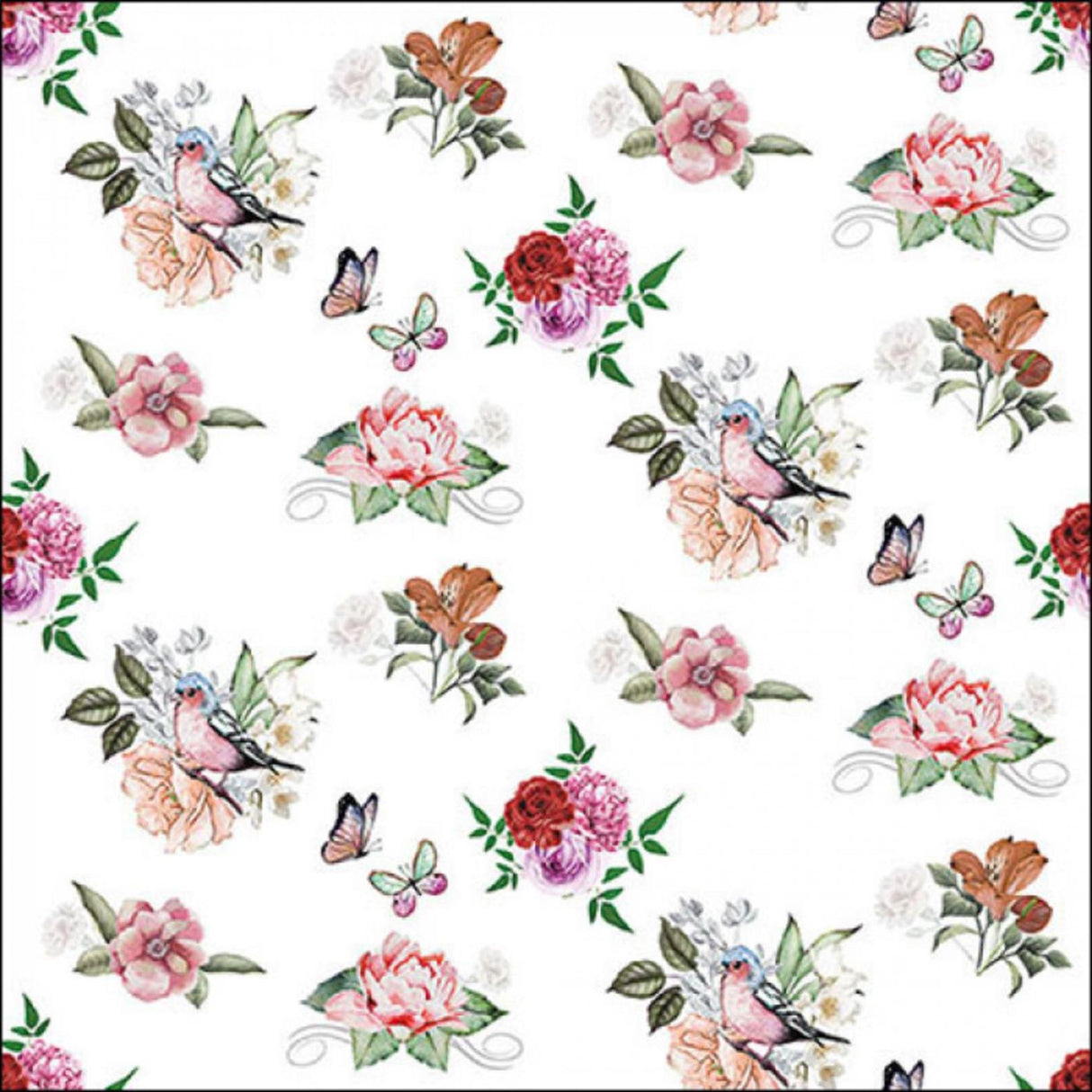 Ambiente servetten charlotte white 33cm