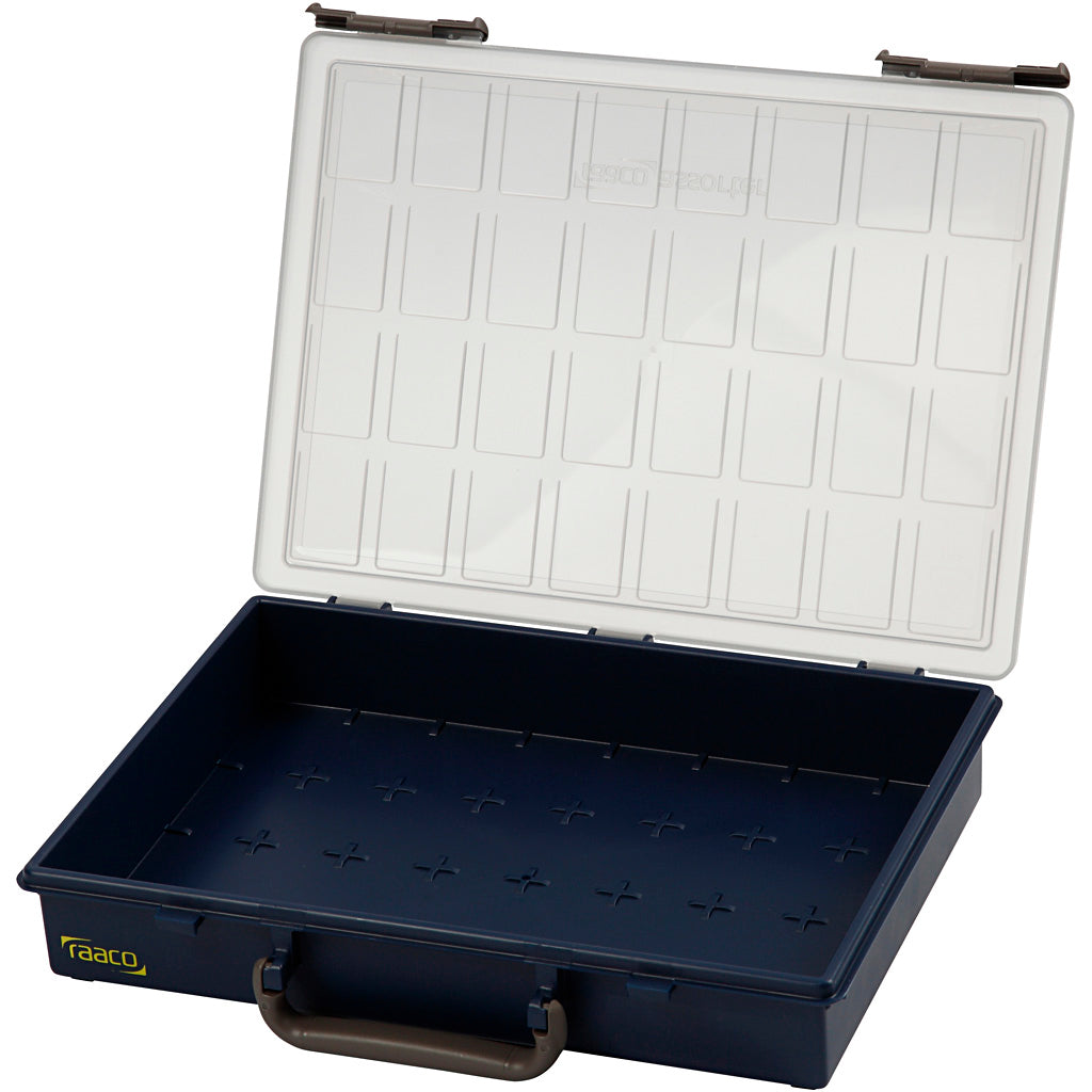 Raaco storage box, without separate insert boxes, height 8 cm, dimensions 33.8 x 26.1 cm, 1 piece