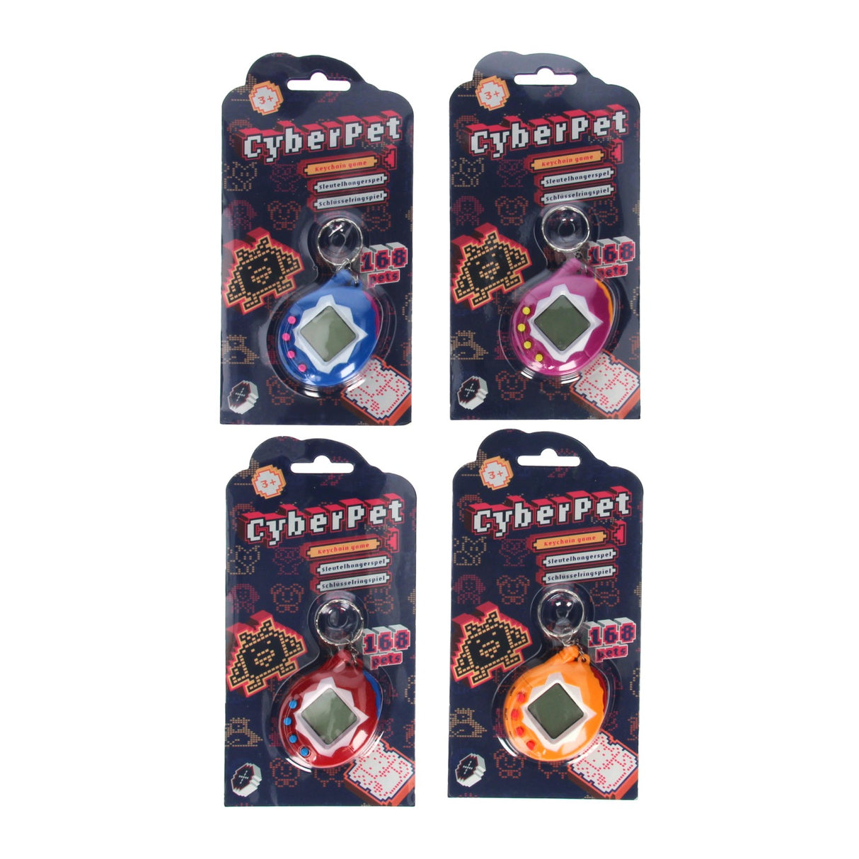 Játékkonzol kisállat kulcstartóval