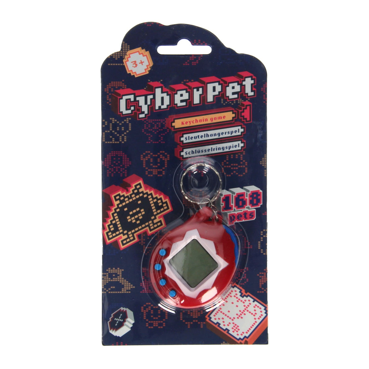 Játékkonzol kisállat kulcstartóval