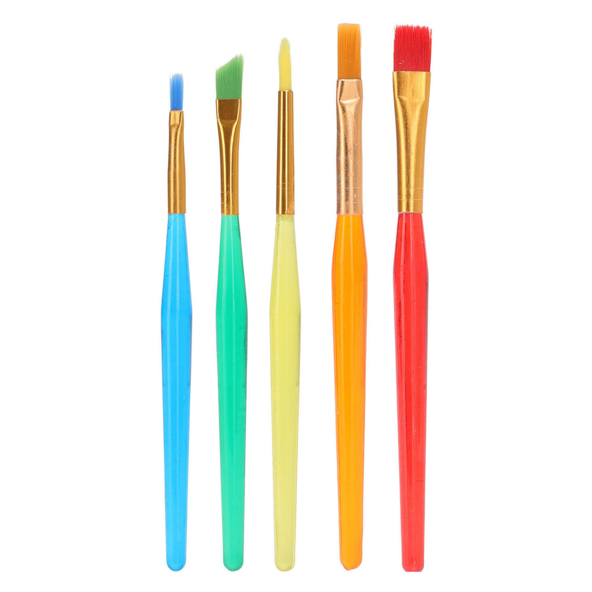 Sada plochých štetcov, 5 ks.