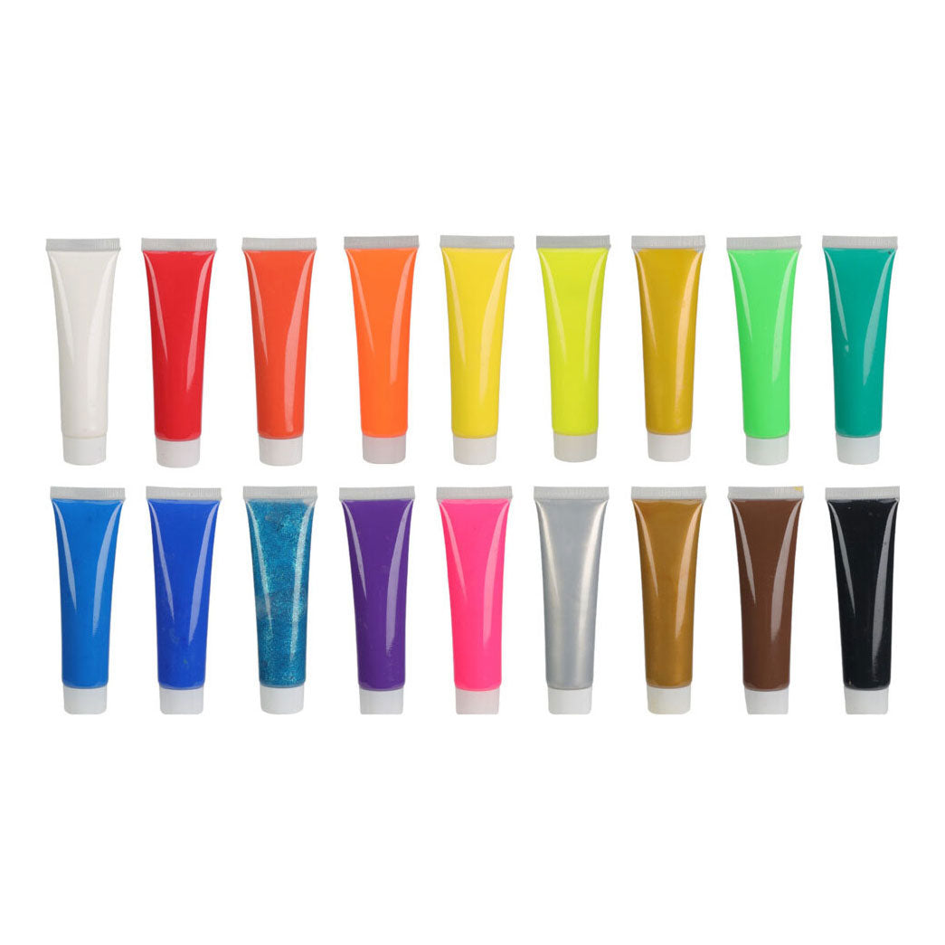 Ensemble de peinture acrylique, 18dlg.