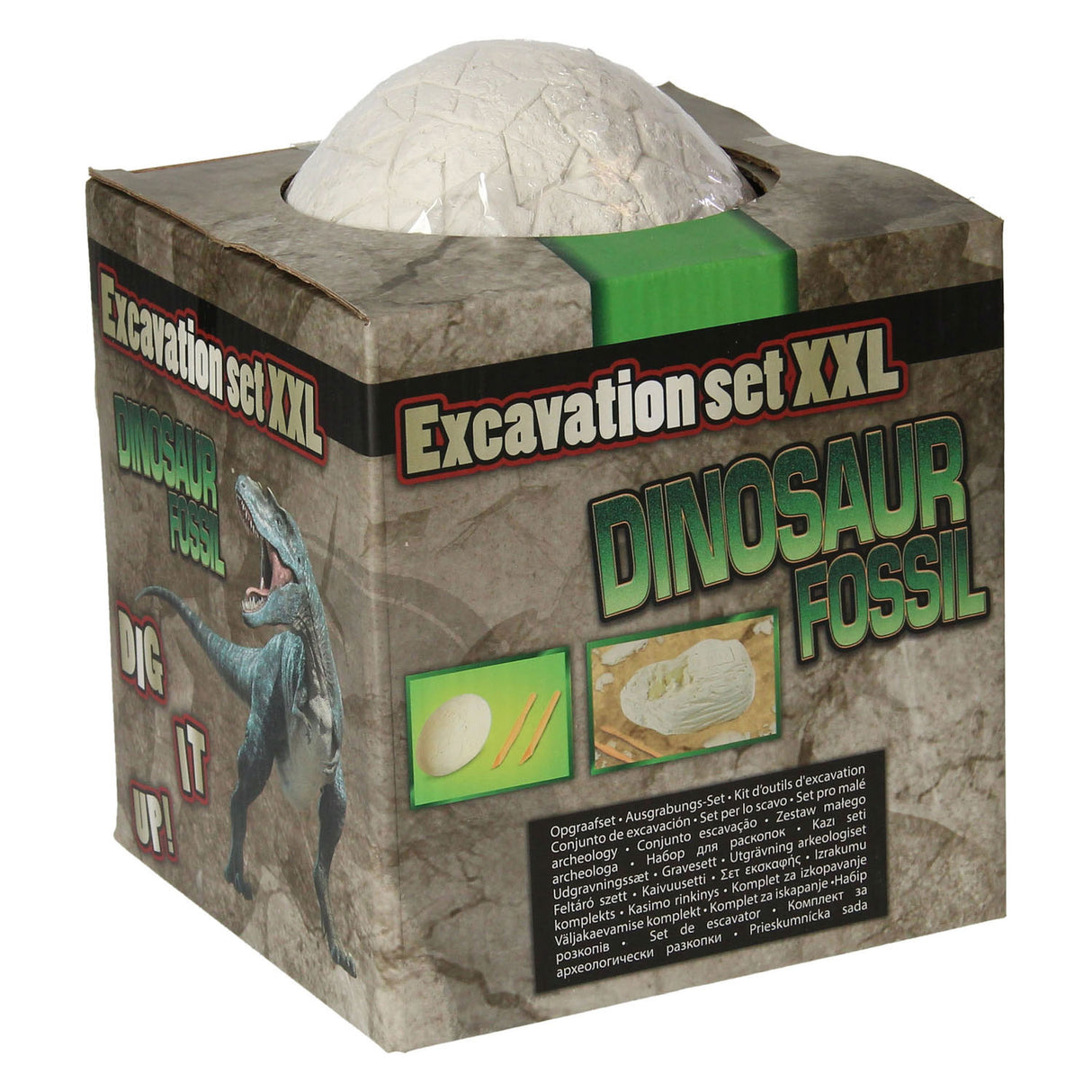 Excavation set XXL dino with 8 dinos