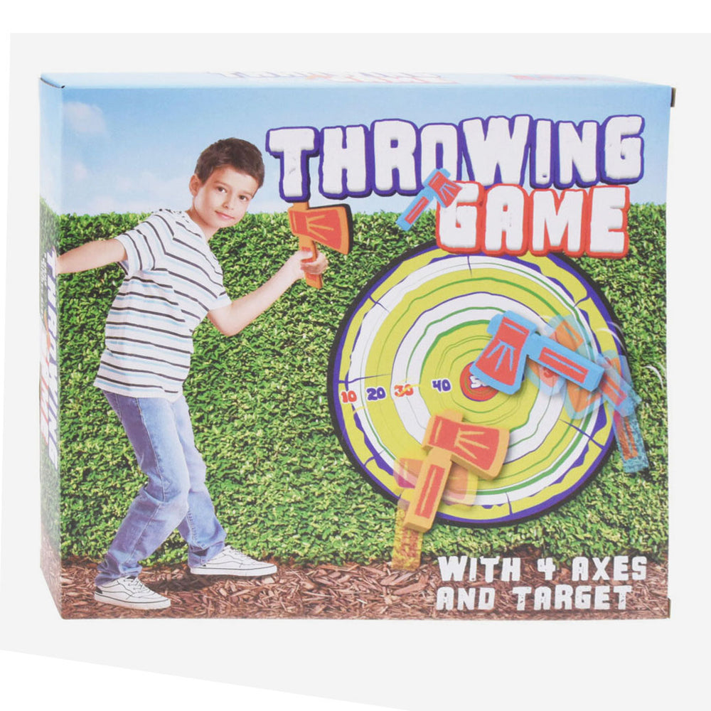 Foam axe throwing with target