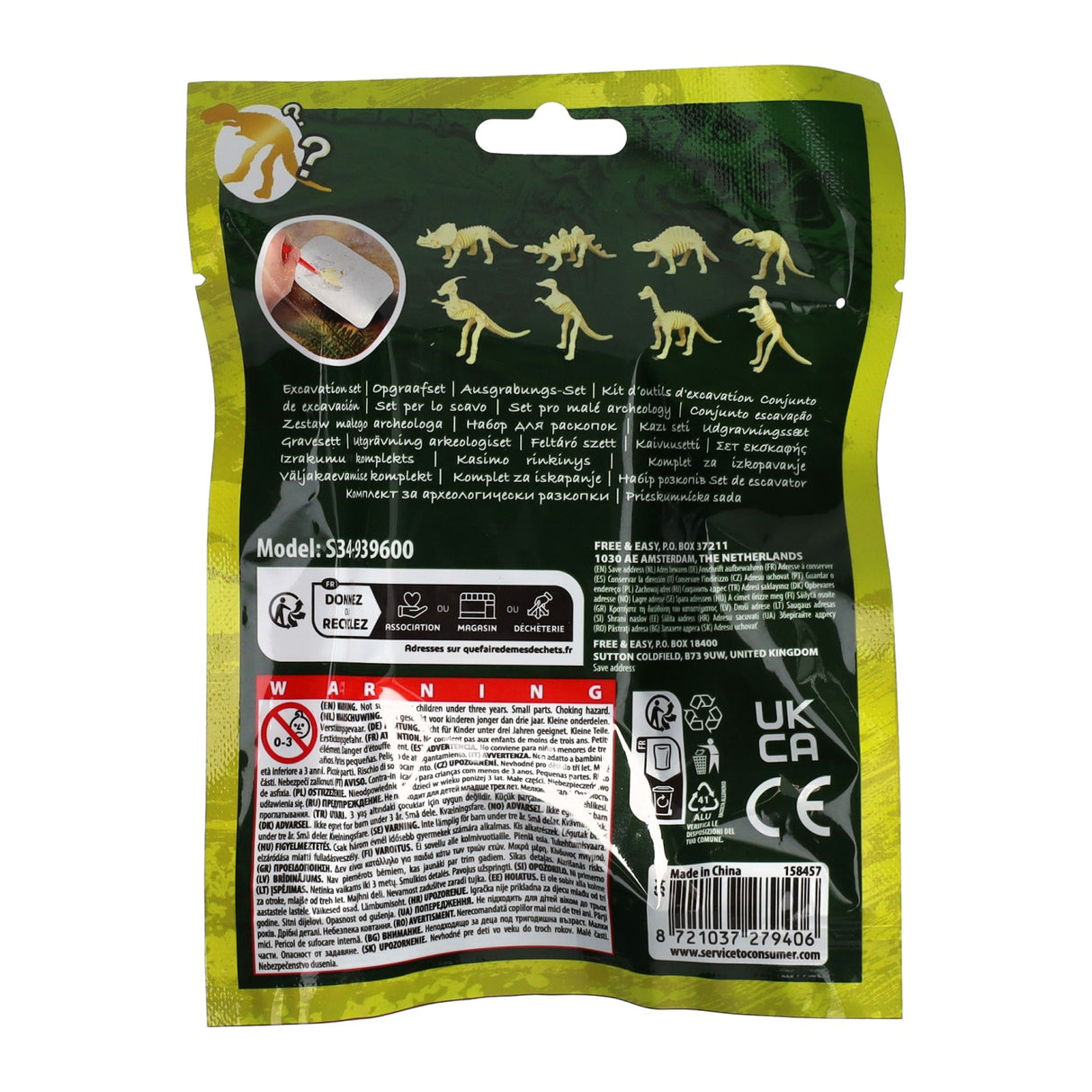 Uitgraafset dino of diamant