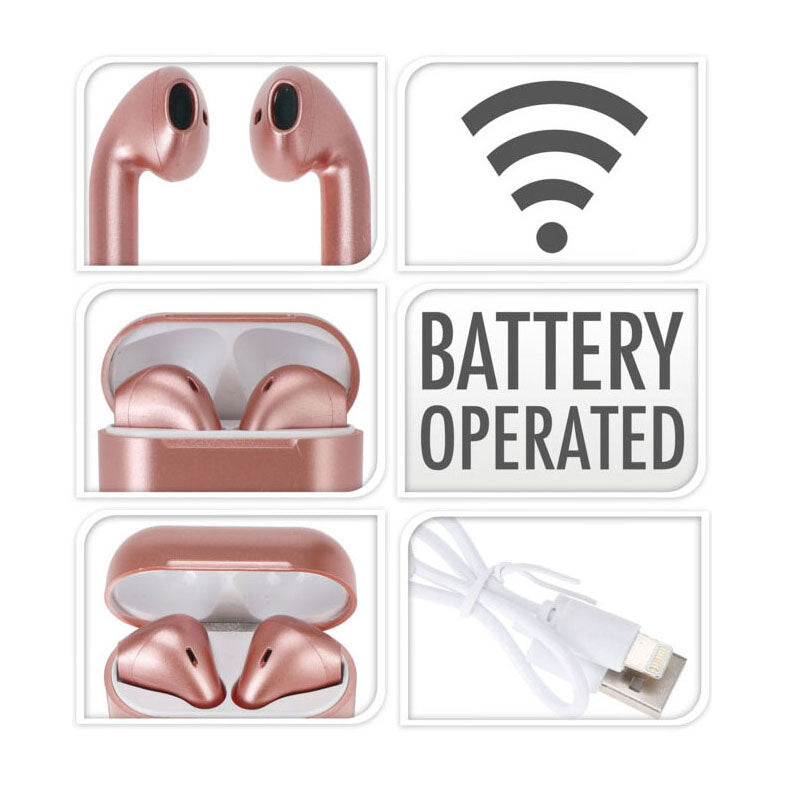 Układy douszne różowe bezprzewodowe