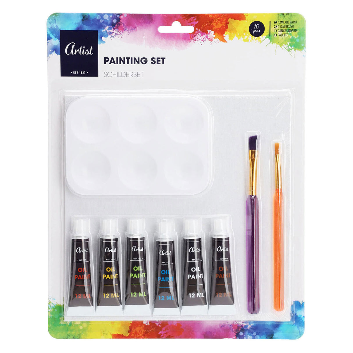 Oil painting set, 10 pcs.