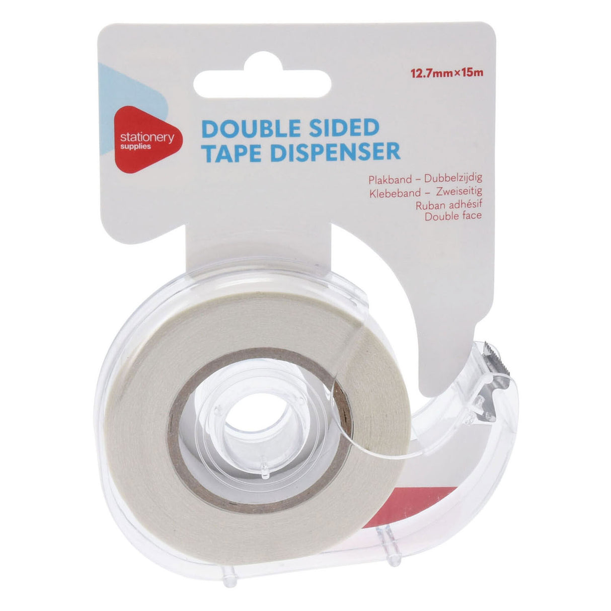 Tape holder with double-sided tape