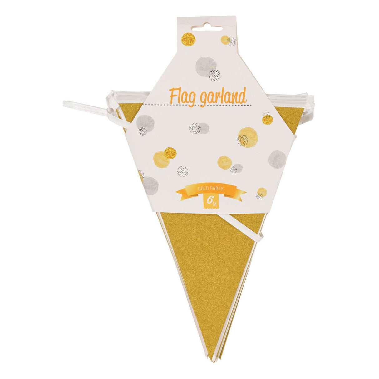 Ligne de drapeau or, 6m