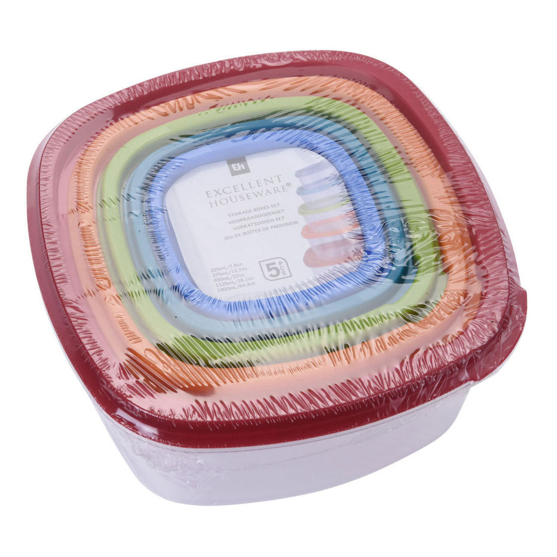 Oppbevaringsbokssett, 5 stk.