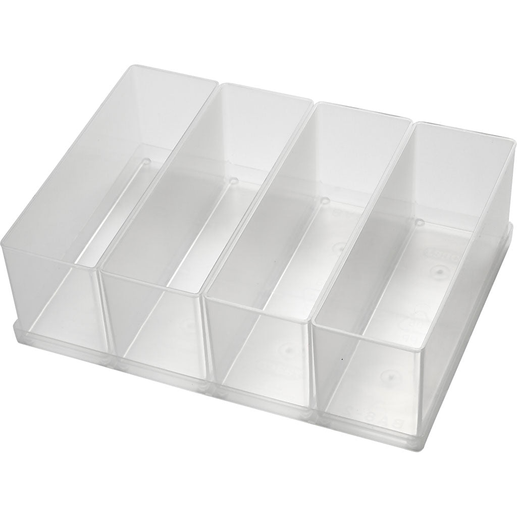 Raaco Insetbox, Größe ba8-2, H: 80 mm, Größe 157x55 mm, 4 Stück 1 Box