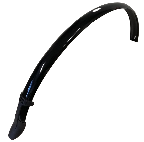 Gazelle bakre fender 28 svart 50mm B50g med kabelhål 311216900