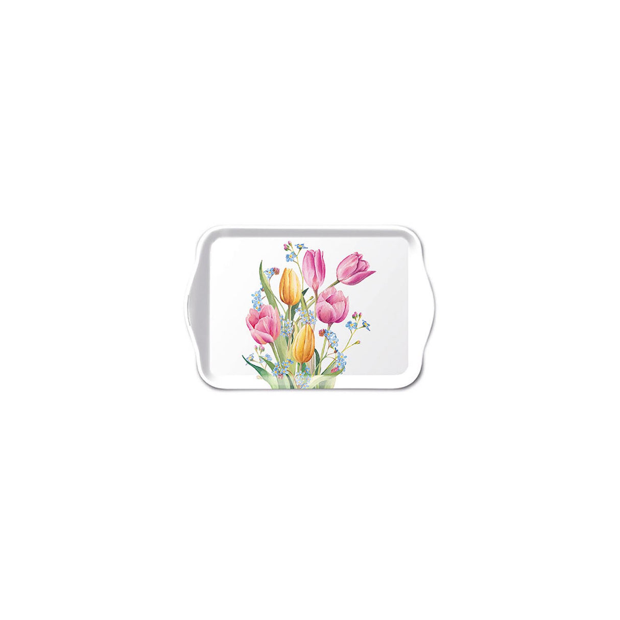 Ambiente tray tulips bouquet 13x21cm
