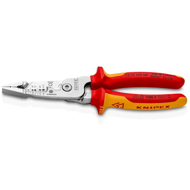 Knipex kabelstripper 5 in 1 kombitang vde | 200 mm - 1376200me