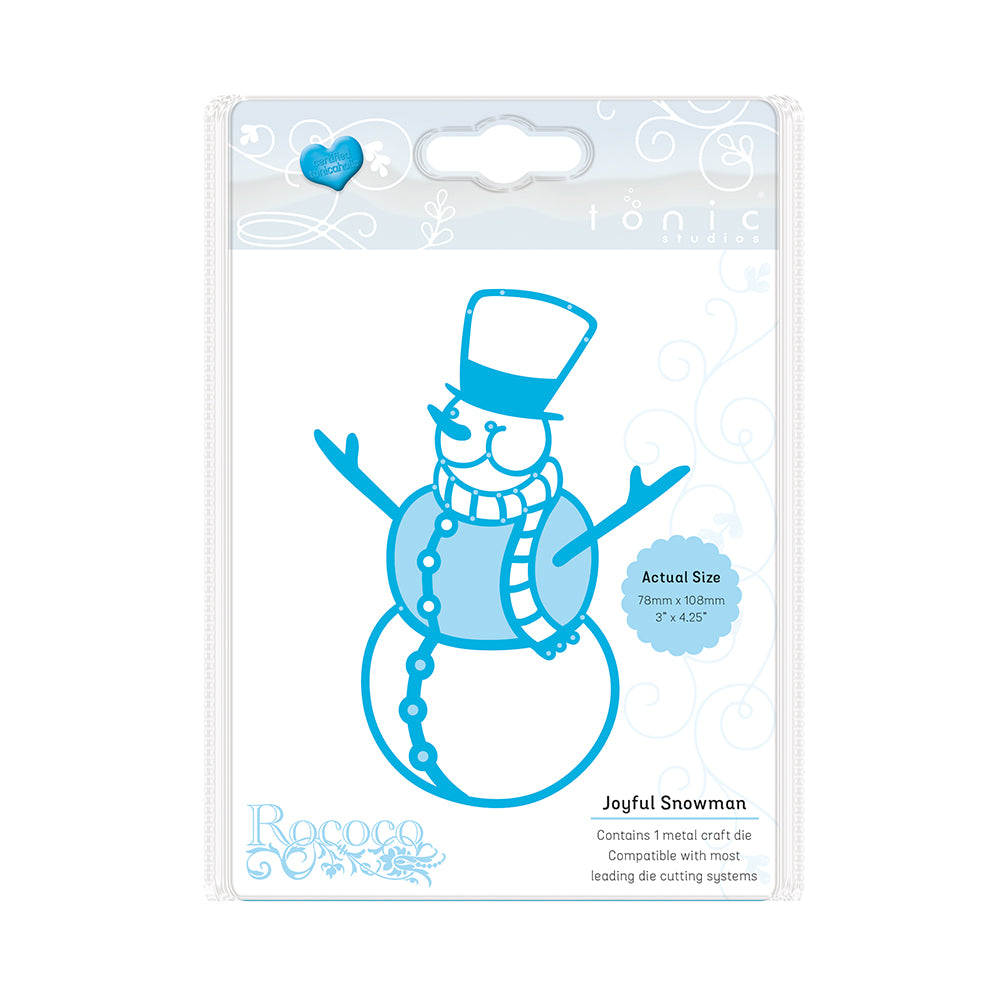 Tonic studios • rococo die joyful snowman