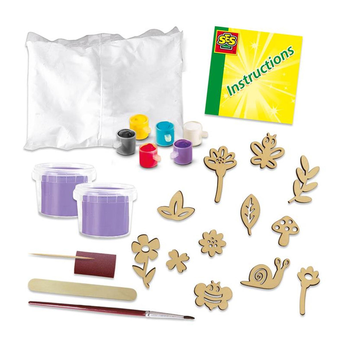 Ses botanisch reliëf gieten+schilderen