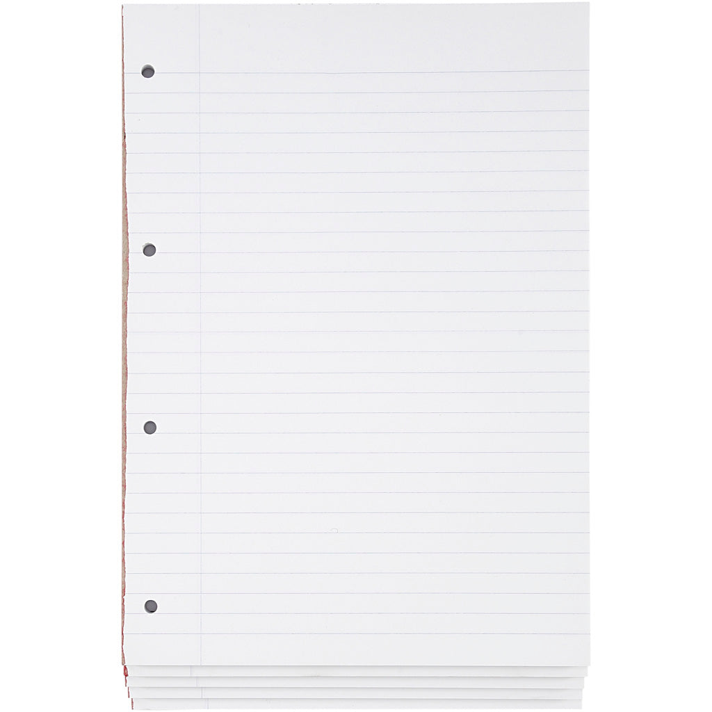 Bantex writing pad, lined, A4, size 21x29.7 cm, 5 pieces in a box