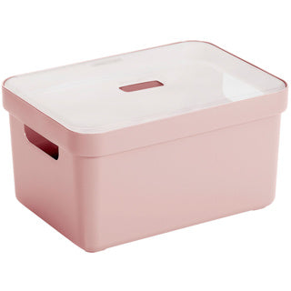 Sigma home opbergbox 13l roze 350x246x183mm | 3 stuks