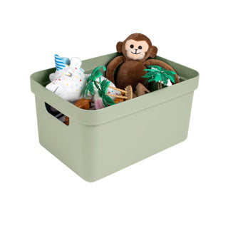 Sigma home opbergbox 13l groen 350x246x183mm | 3 stuks