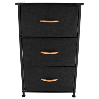 No-brand cabinet with 3 folding drawers and iron frame 45x30x73