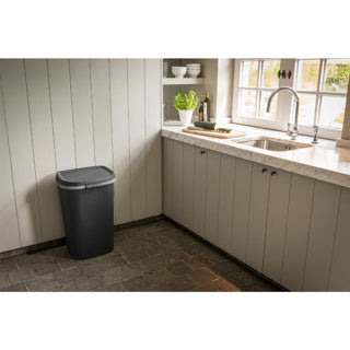 Curver mistral avfallsbeholder flat 50l antrasitt