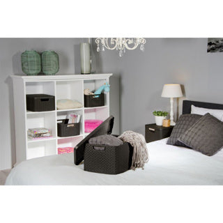 Curver style basket 18l with lid anthracite