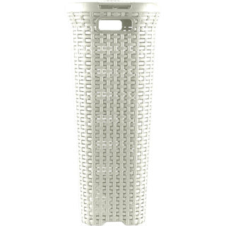 Panier à linge de style curver avec couvercle 40l blanc