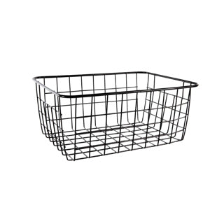 No brand wire basket 20x15.5x8cm matt black