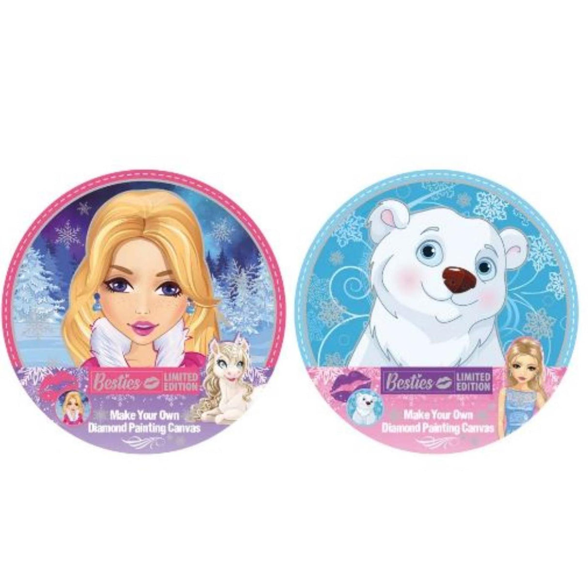 Grafix besties diamond painting op canvas ø30cm