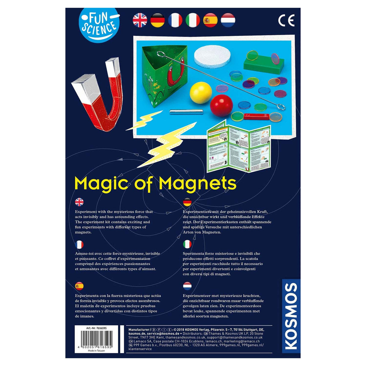 Cosmos magnets experiments set