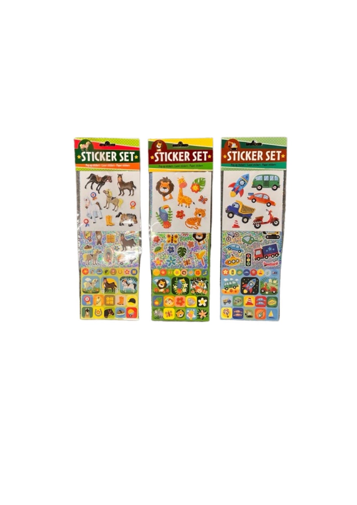 Vyskakovacie samolepky na súpravu nálepiek