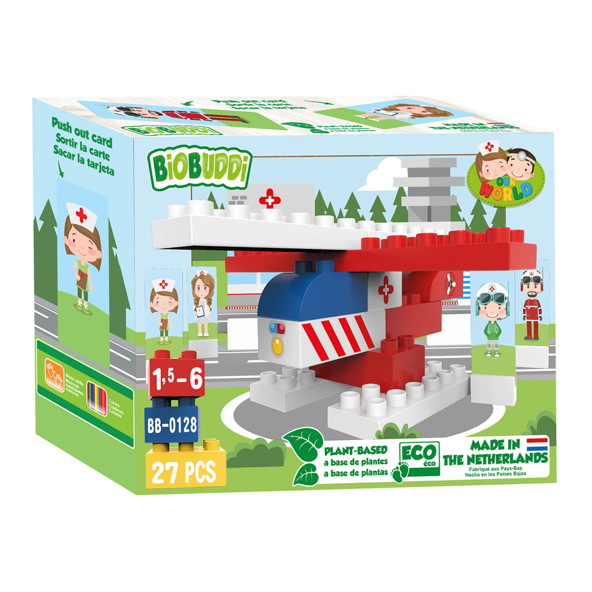 Biobuddi Construction Set helikopter ratowniczy