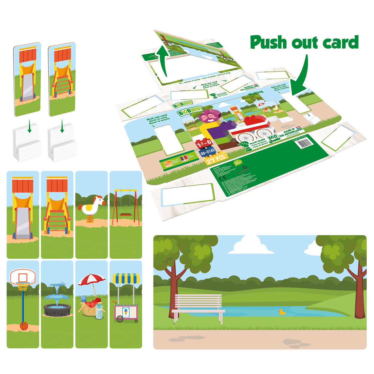 BiOBUDDi Konstrukcinis rinkinys Stoller Walk, 27 vnt.