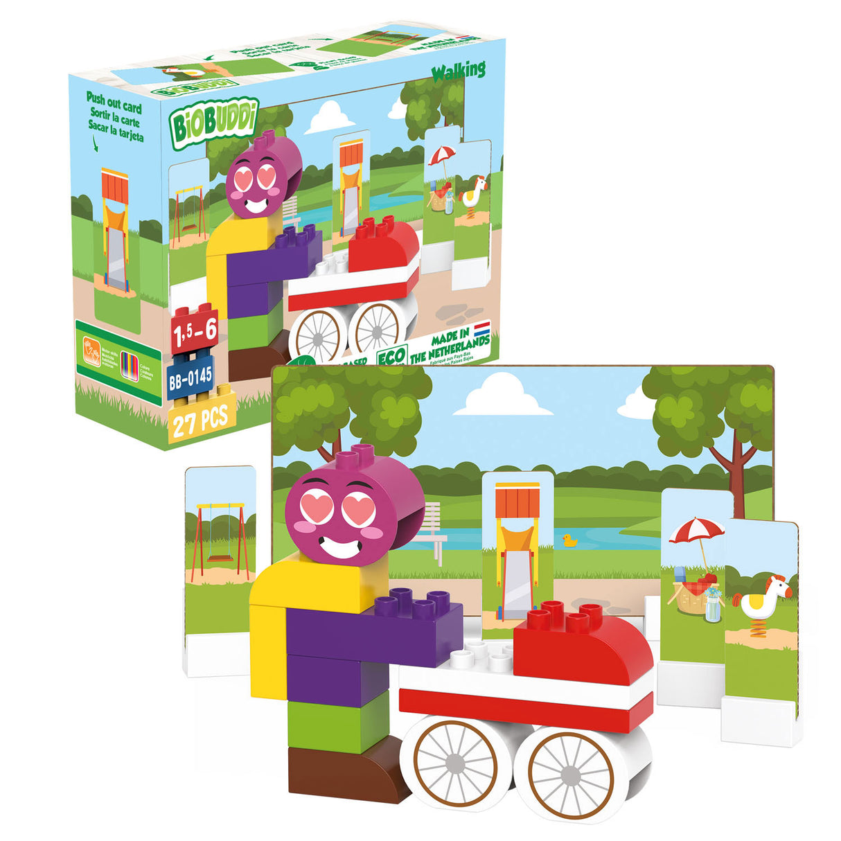 BiOBUDDi Konstrukcinis rinkinys Stoller Walk, 27 vnt.