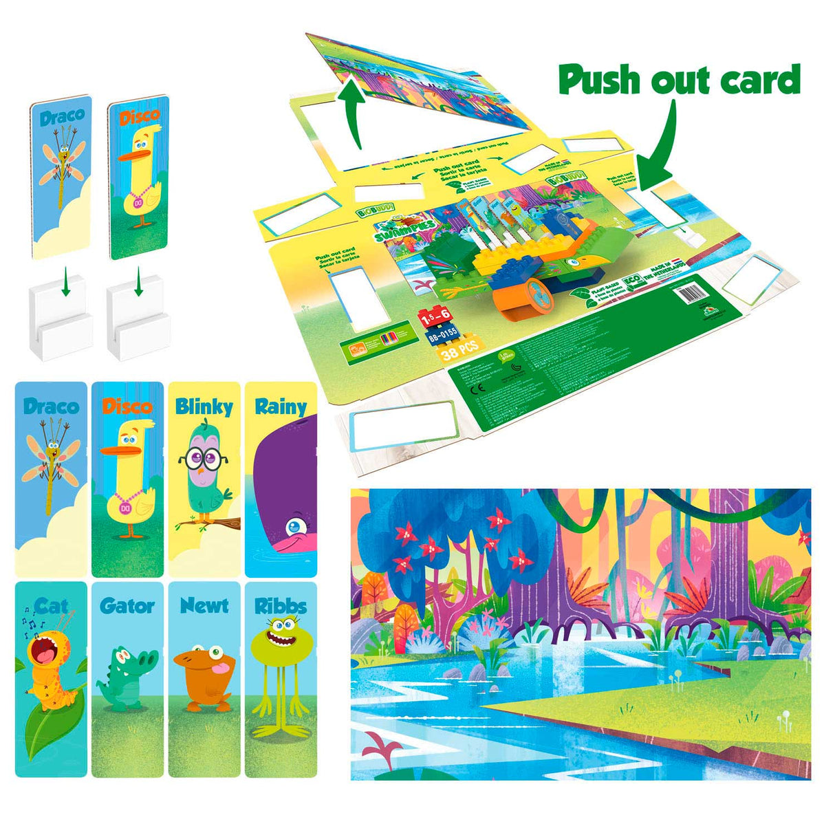 Biobuddi swampies - swampplane - 38 pcs.