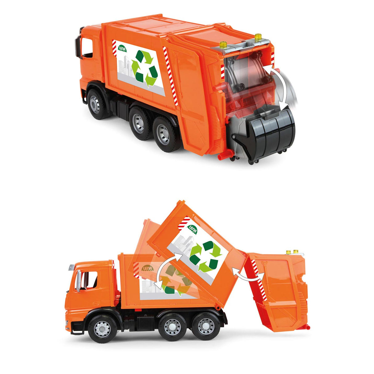 SelectA Worxx Garbage Truck Mercedes-Benz Arocs, 52 cm