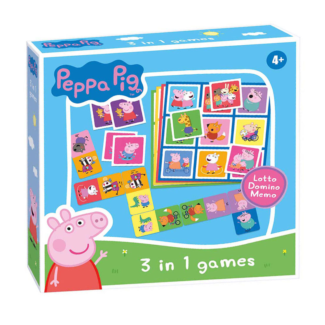 Selecta peppa pig 3n1 memo loto domino