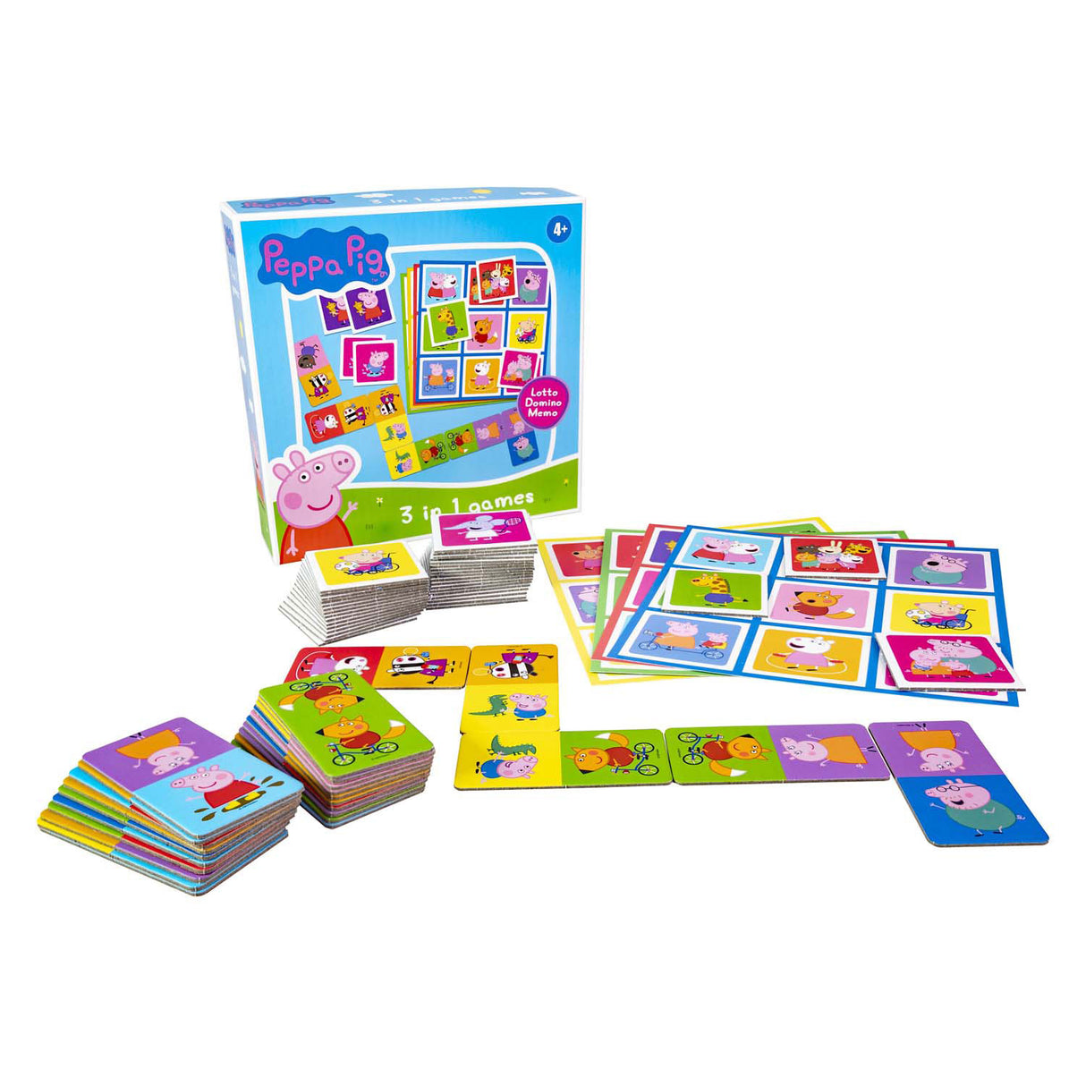 Selecta Peppa Pig 3n1 memo loteria dominó