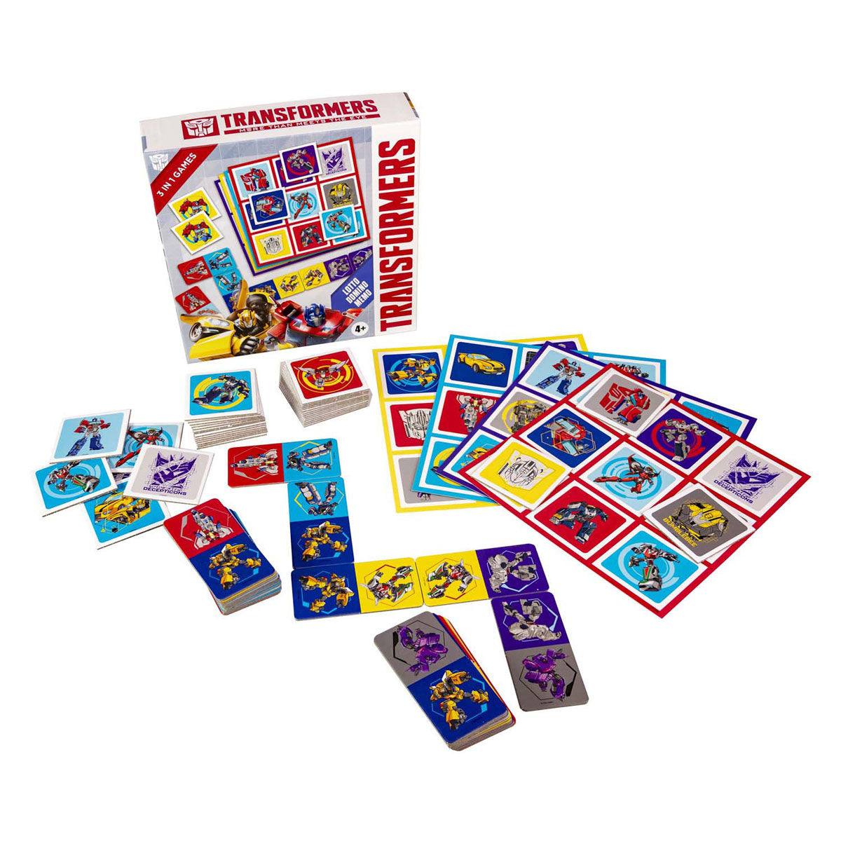 Selecta transformers 3v1 memo loto domino