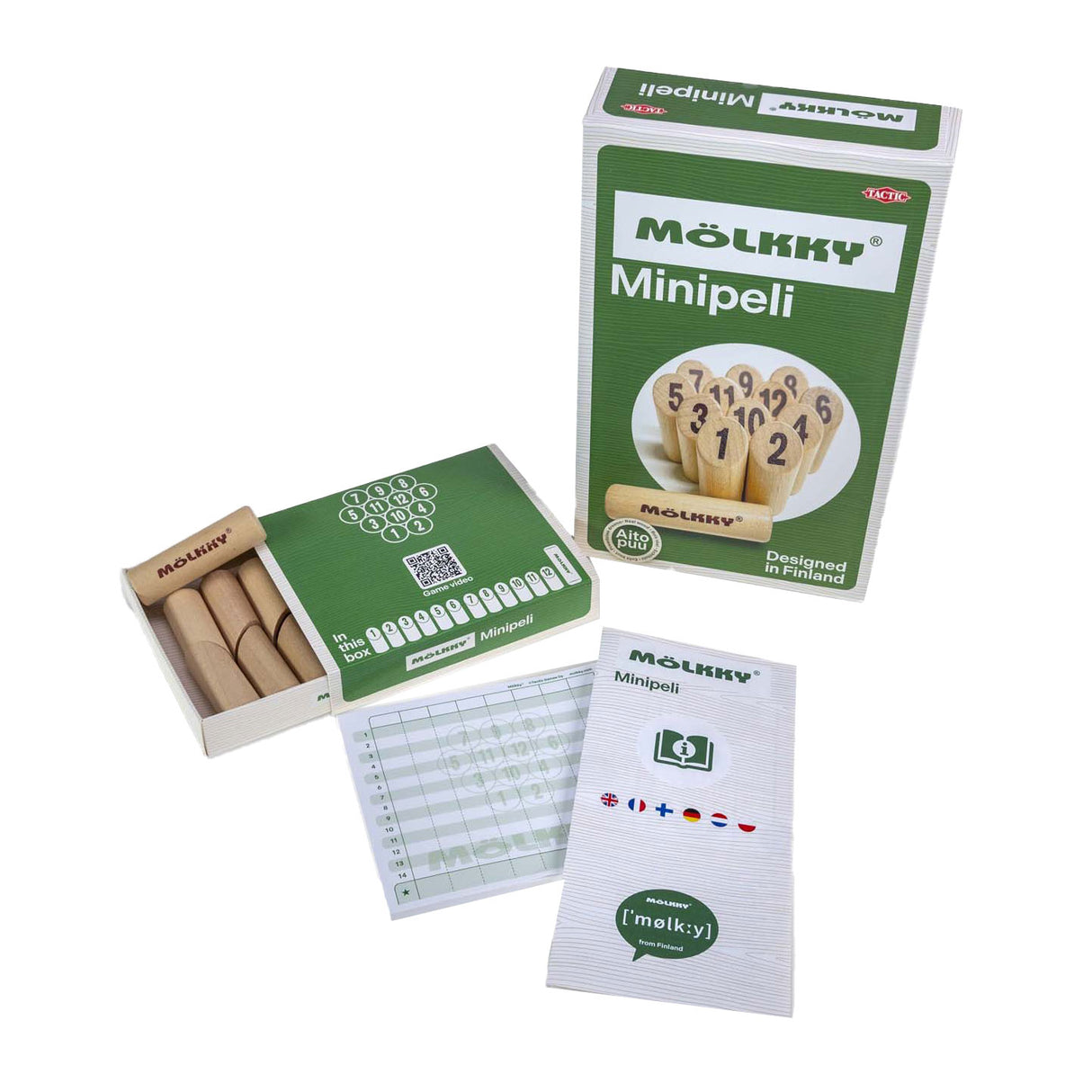 Mini igra Selecta molkky metanje