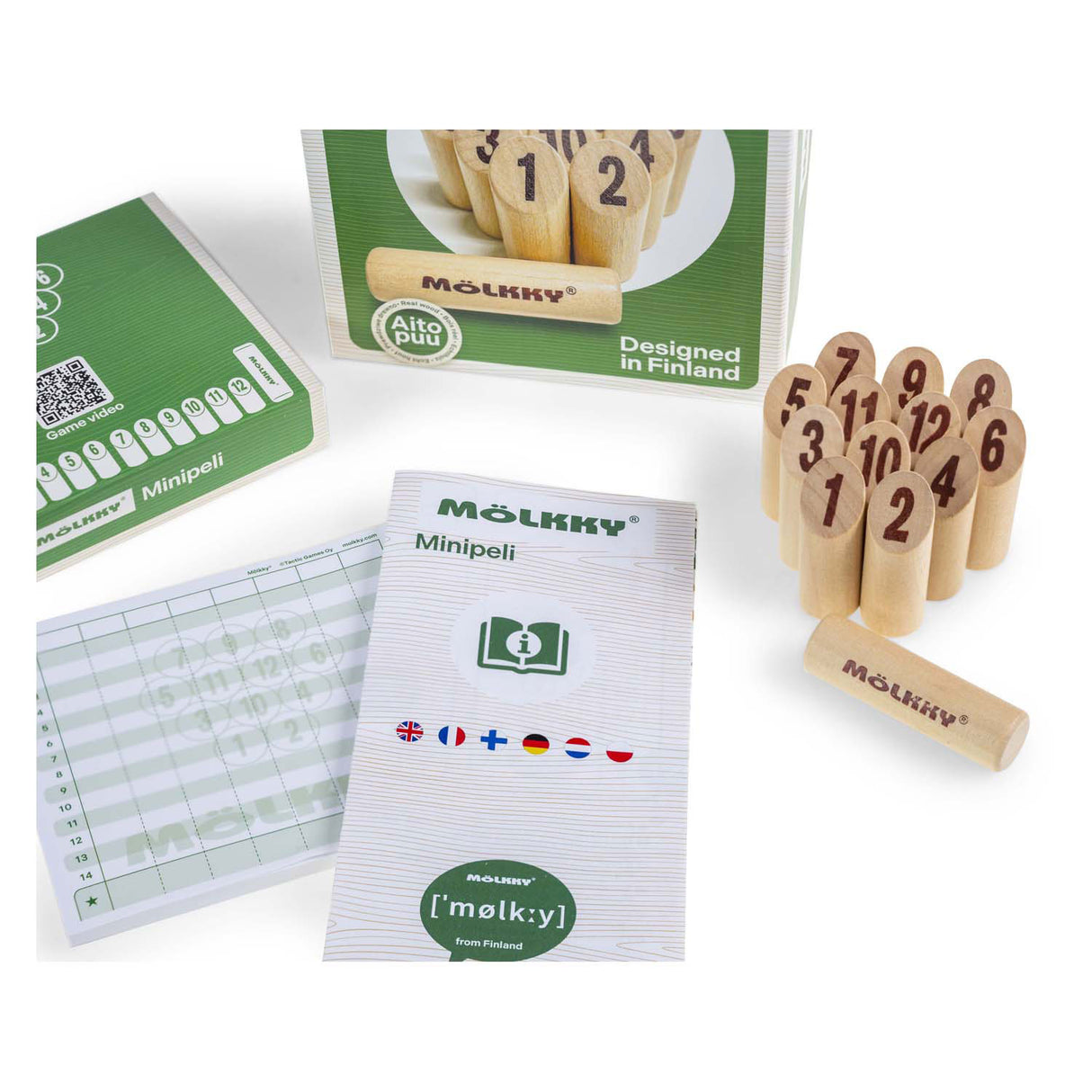 Selecta molkky mini game throwing game