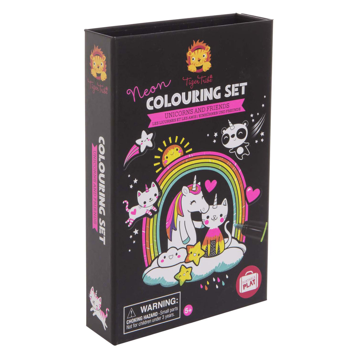 Selecta neon coloring set - unicorns and friends