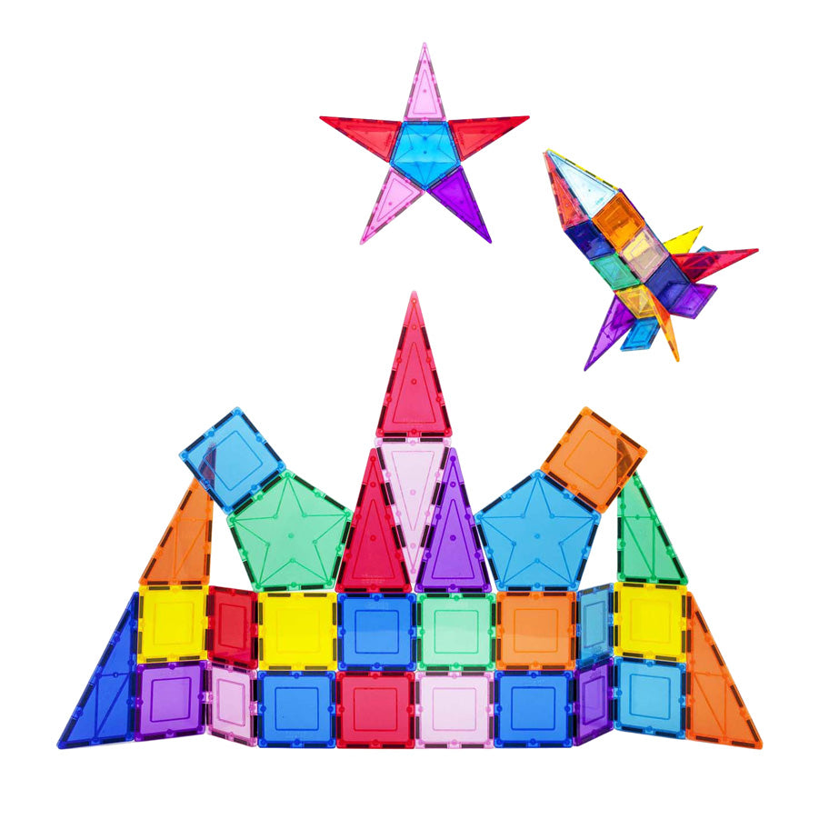 Selecta picassotiles rocket booster - magnetic bouwtiles, 32dlg.