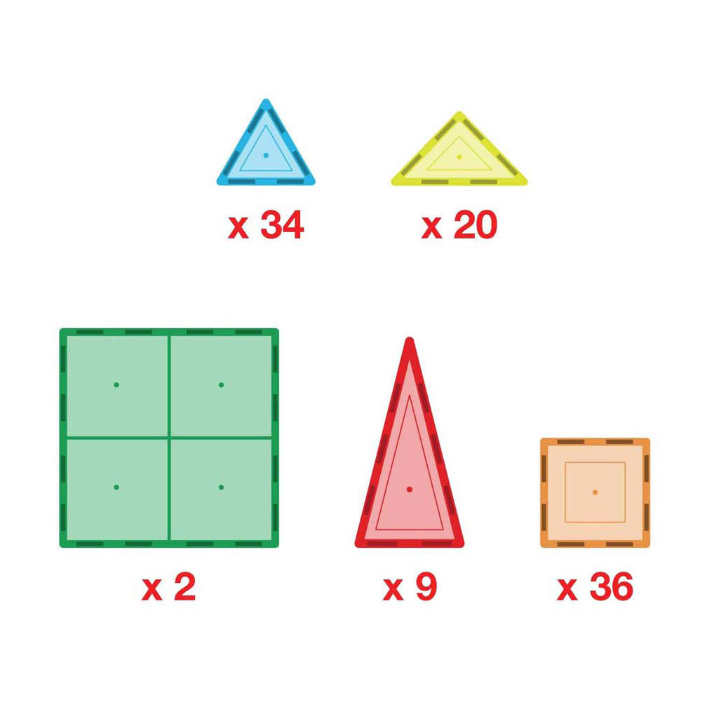 Selecta picassotiles play set - magnetische bouwtegels, 101dlg.